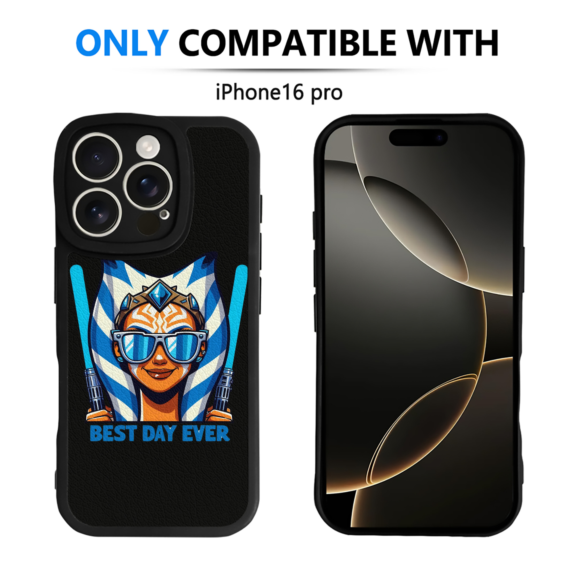 （画像用） スター・ウォーズ Star Wars 【iPhone 16シリーズ対応】シリコンスマホケース（レザー調） 材質：シリコン